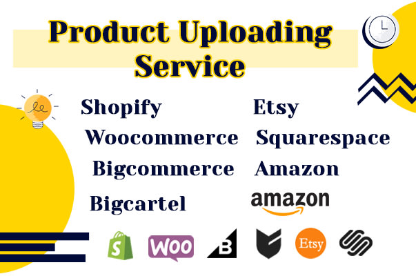 upload products in bigcommerce, wordpress, shopify, amazon