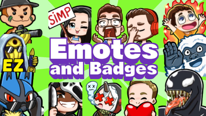 create custom twitch emotes and sub badges