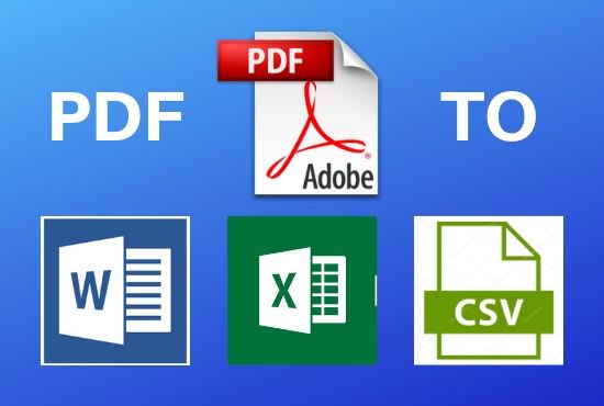 convert pdf to excel and word free download