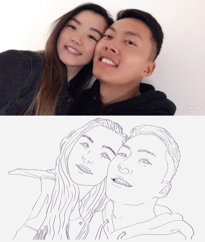 Convert your picture into line art or draw a line art by Screamingpasta