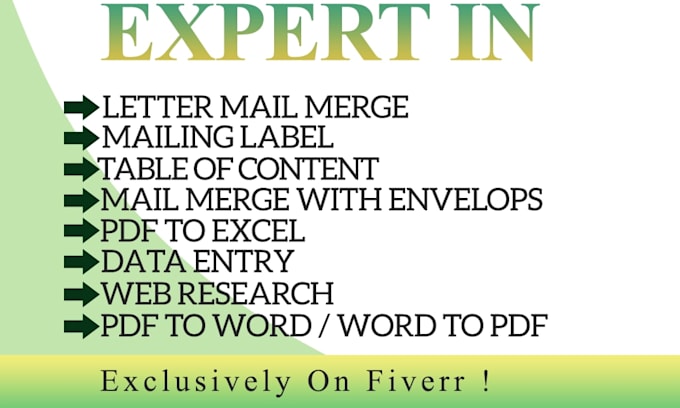 create avery mailing labels, envelopes, or letters