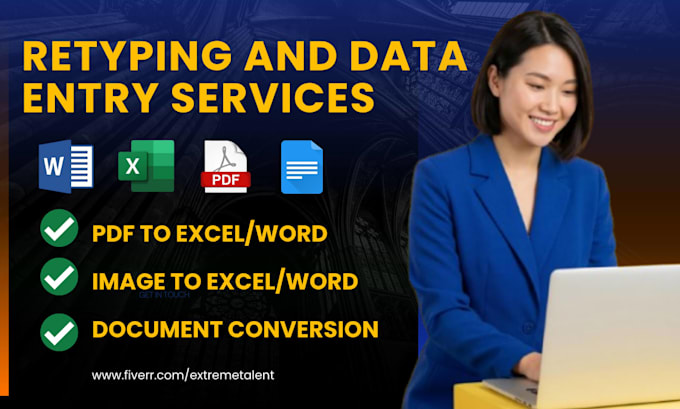 retype handwritten notes and convert PDF to editable word document