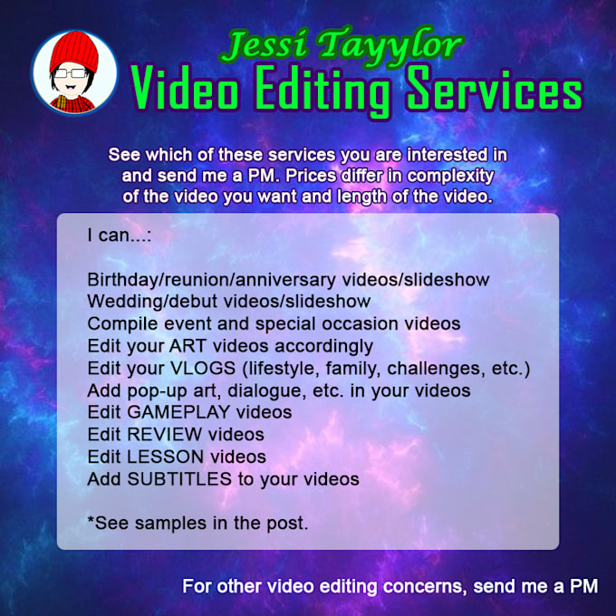 be your long term video editor