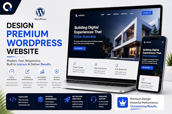 design premium wordpress website