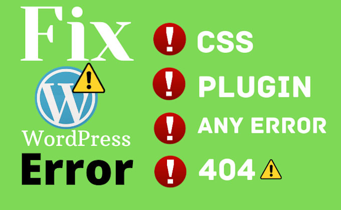 fix your wordpress bug and errors