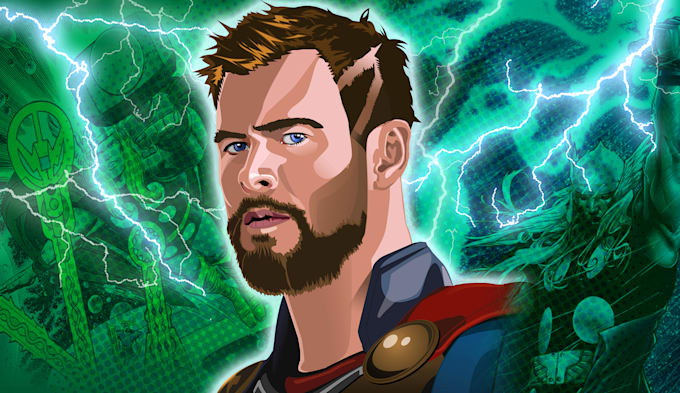 create vector art portrait