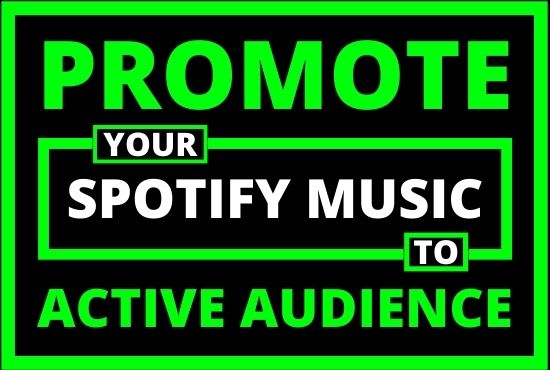 Hire a freelancer to promote your spotify music to active audience