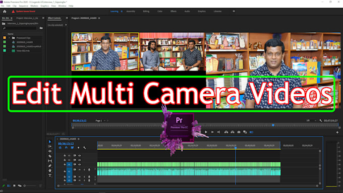 do professional multi camera video editing