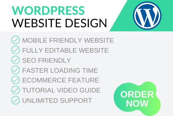 create, design and develop responsive wordpress website