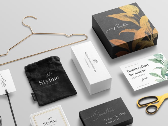 Download Design packaging box, product label and 3d mockup by Enoaniefiok