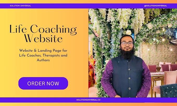 craft premium life coaching and consulting website with SEO