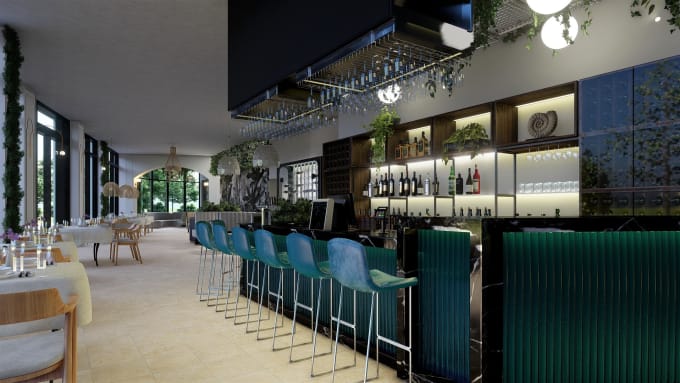 3d interior design 3d restaurant interior