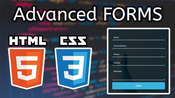 Create advanced html and css forms by Stephanrizea | Fiverr