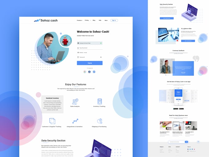 build landing page figma design with UX UI techniques