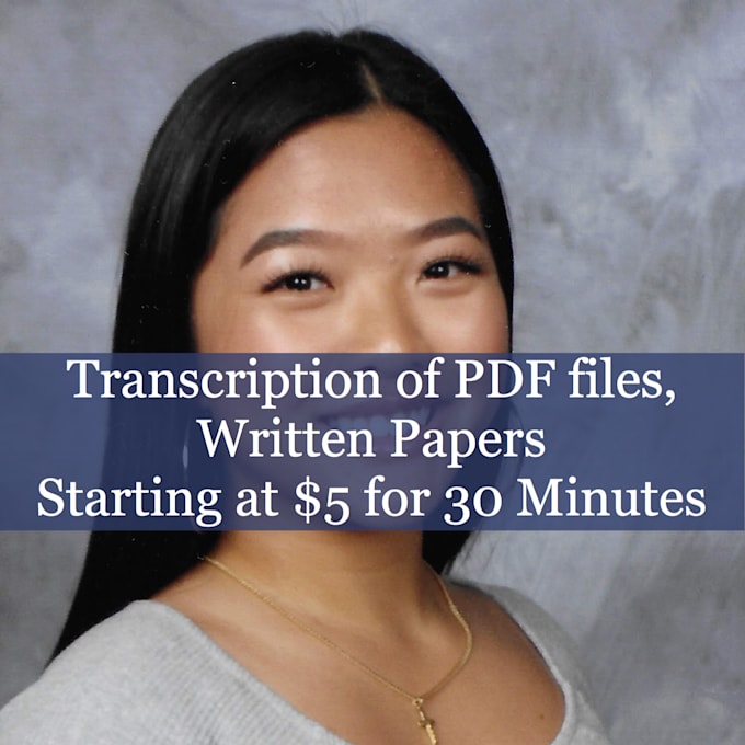 Transscribed Paper Transcribe any scanned papers or written papers by Noelhlim | Fiverr