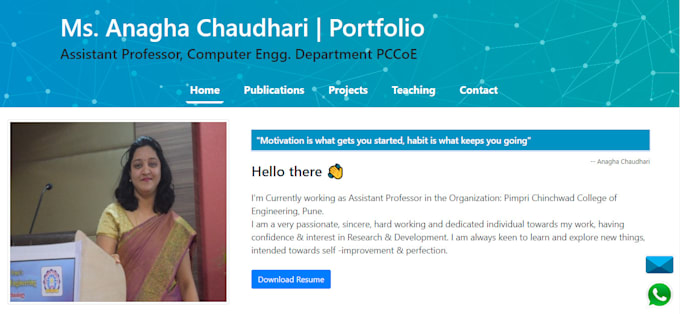 build your personal portfolio or business website