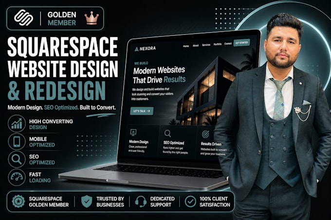 build squarespace website design and development