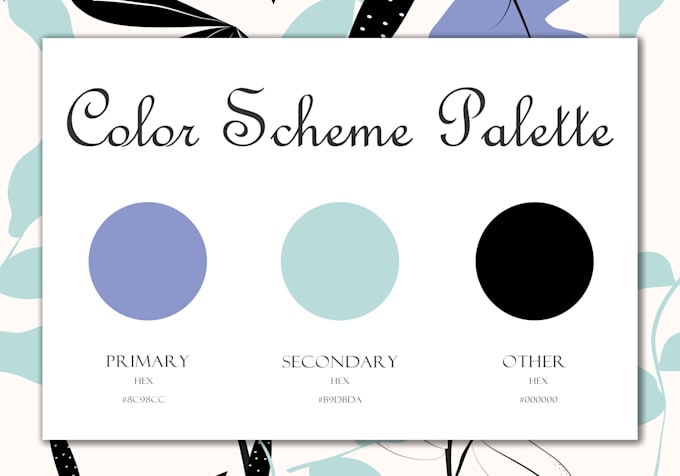 design unique logo and color palette