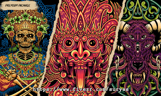 design professional psychedelic streetwear merchandise