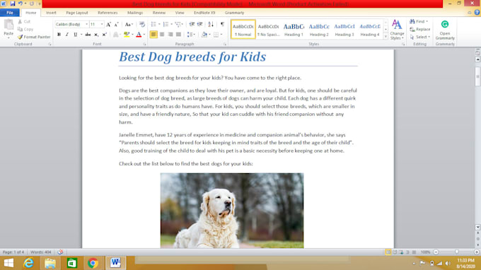 write high quality veterinary blog posts, dog training, and pet articles