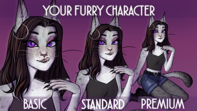 Draw your furry character or create your fursona by Vvolpertinger | Fiverr