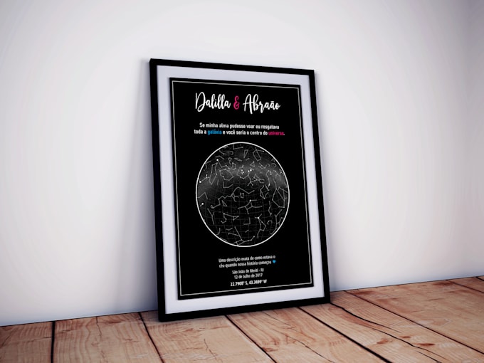 Create you an unique star map alignment of a special moment by Logart ...
