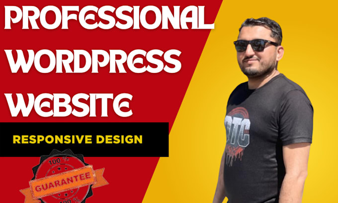design a responsive, fast and professional wordpress website