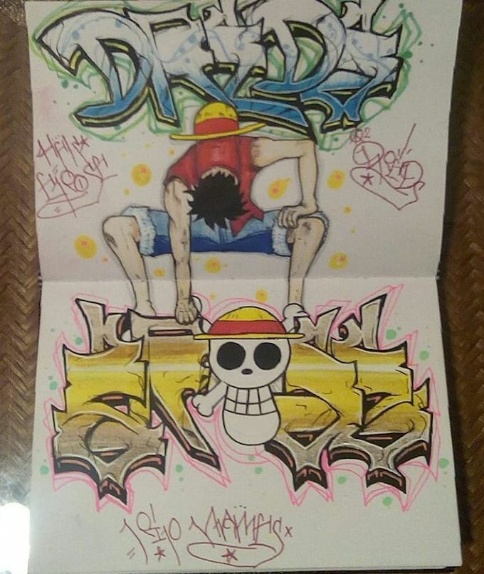 draw paint anime characters, scenes, and graffiti