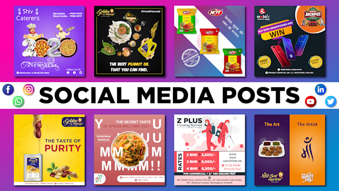 Design creative social media posts by Dharmendrasinhv | Fiverr