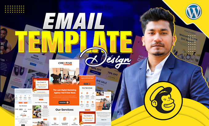 design mailchimp newsletter and setup mailchimp automation on wordpress