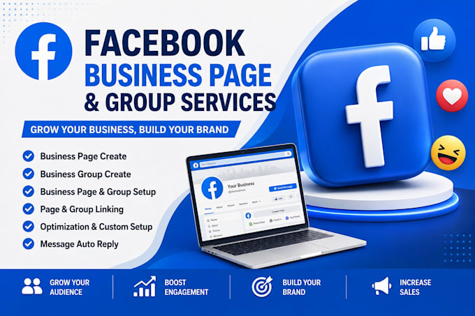 create and setup facebook page and group