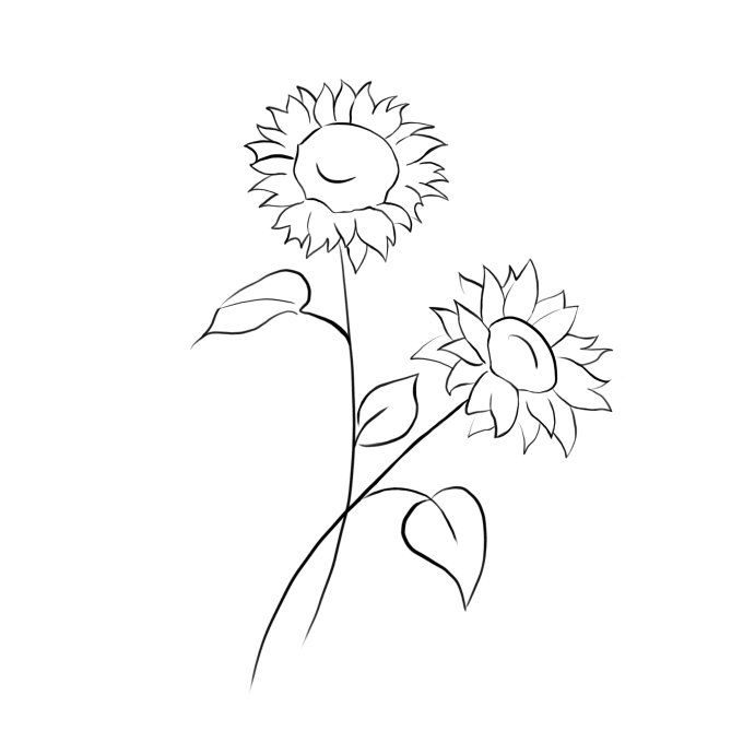 Make A Simple Minimalist Tattoo Drawing By Scenic Determine the size of the sunflower you intend to draw. scenic i will make a simple minimalist tattoo drawing for 5 on fiverr com