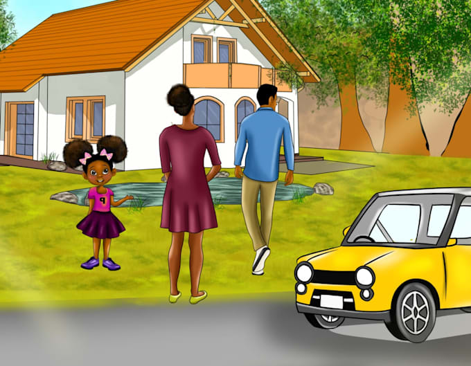 create detailed children illustration books