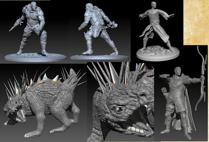 create 3d models for 3d printing miniatures