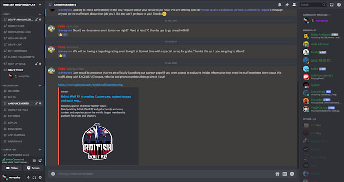 make you a custom discord server