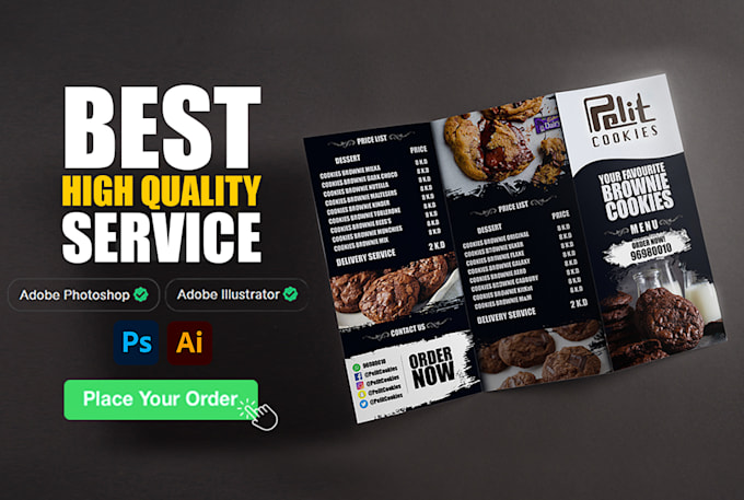 Brochure Meal Delivery Subscription Services Fast Food Delivery