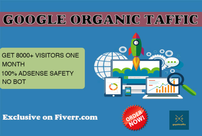 send google organic traffic 1 month