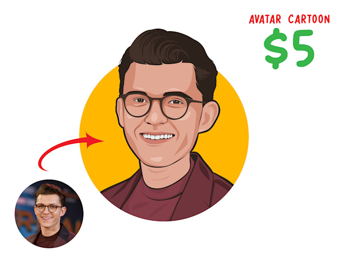 draw avatar portrait for you