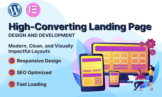 create wordpress landing page