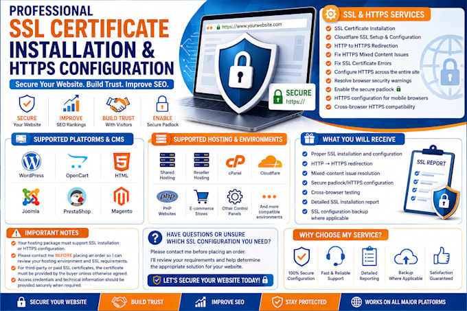 do http to https and SSL installation services