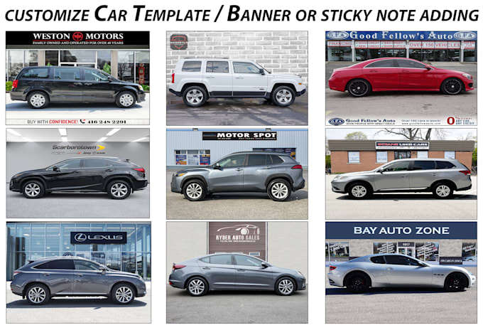 do car photo editing and automotive image background removal
