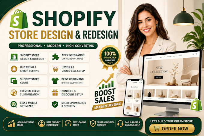 shopify store design and redesign shopify website design shopify dropshipping