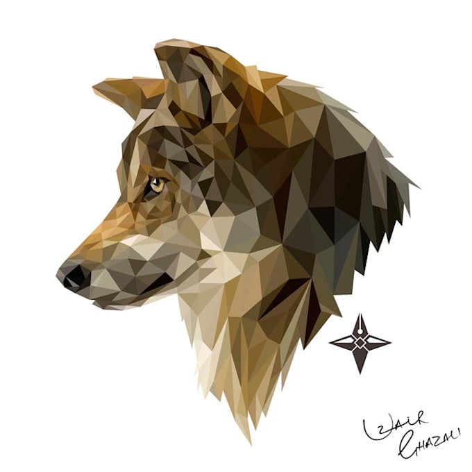 make low poly vector portrait for you