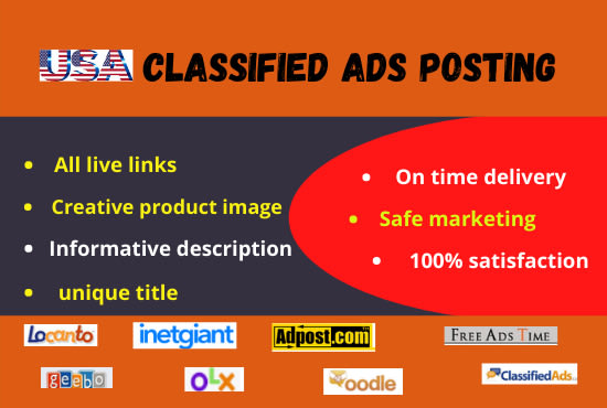 Post Your Ads On Top Usa Classified Ads Posting Sites By Nalamhg Fiverr