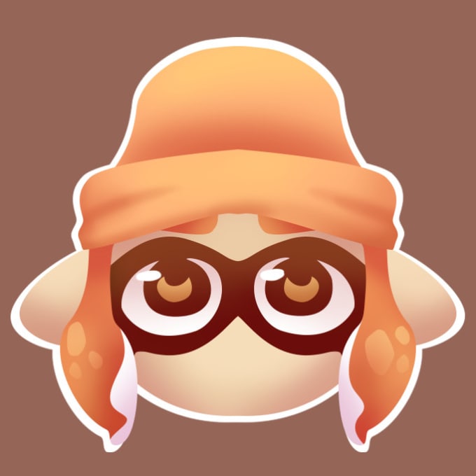 Illustrate a splatoon hero mode style profile picture by ...