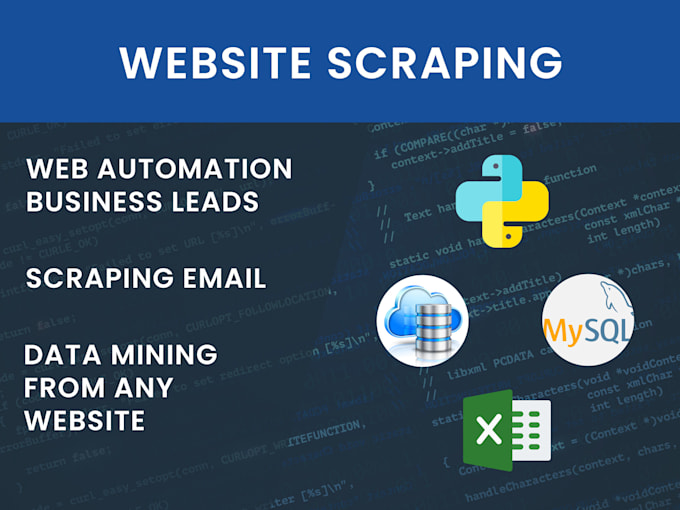 Do web scraping and data mining from any website by Shabbirfakira | Fiverr