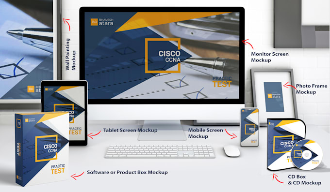 Design Digital Product Box Book Cover Ebook Dvdcd Website Mockup By Zia4grahic