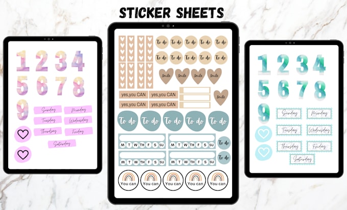 design customized a4 sticker sheet