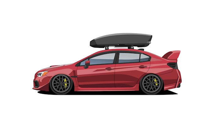 draw detail vector illustration of your car or vehicle
