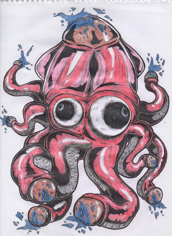 make a merchandise drawing or sketch for you